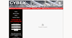 Desktop Screenshot of cybex-mining.co.uk
